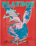 Andy Warhol, Playboy Magazine [Tomato Soup], January 1986, Ink drawing on a magazine (the cover was designed by the artist), intact with magazine pages