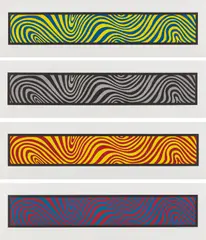 Wavy Irregular Bands by Sol LeWitt, 1996, The complete set of four etching in colors, on Arches 88 paper, with full margins, sold Apr 2017