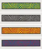 Sol LeWitt, Wavy Irregular Bands, 1996, The complete set of four etching in colors, on Arches 88 paper, with full margins