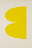 Yellow (Jaune), from Suite of Twenty-Seven Color Lithographs by Ellsworth Kelly, 1964-65, Lithograph in yellow, on Rives BFK paper, with full margins, sold Apr 2017