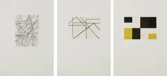 Helmut Federle, 5 + 1, 1989, The complete set of six etchings, one in color, on Swiss Zerkall paper, with full margins, all contained in the original cardboard portfolio