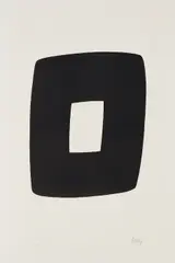 Black with White by Ellsworth Kelly, 1965, Lithograph, on Rives BFK paper, with full margins, sold Apr 2017