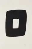 Black with White by Ellsworth Kelly, 1965, Lithograph, on Rives BFK paper, with full margins, sold Apr 2017