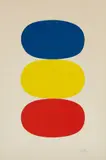 Blue and Yellow and Red-Orange by Ellsworth Kelly, 1964-65, Lithograph in colors, on Rives BFK paper, with full margins, sold Apr 2017