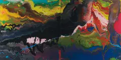 Gerhard Richter, Flow (P 16), 2016, Chromogenic print, flush-mounted to aluminum with metal strainer on the reverse (as issued)