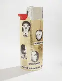 Thomas Hirschhorn, Musee Precaire Abinet (Lighter), 2004, Multiple comprised of cardboard, foil, plastic, gold wrapping paper and tape