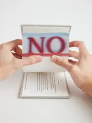 Ed Ruscha, OH/NO, 2008, Sculptural book with double fore-edge printing and silver gilt edges