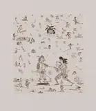Jim Nutt, your so coarse (tish tish), 1977, Etching, on handmade paper, with full margins, the third state