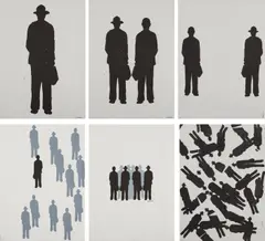 Jonathan Borofsky, 2740475, 1982, The complete set of 13 prints, including six etchings and seven screenprints, on Velin d'Arches paper, with full margins and the full sheets