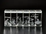 Untitled (Canisters) by Kara Walker, 1997, The complete set of six etched glass canisters, sold Apr 2017