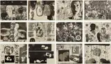 Kiki Smith, Banshee Pearls, 1991, The complete 12 part lithograph with aluminum-leaf appliqué, on 12 sheets of Torinoko paper, the full sheets