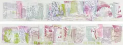 Monday; and Saturday by Carolee Schneemann, 1994, Diptych comprised of two screenprints in colors, on Rives BFK paper, the full sheets, sold Apr 2017