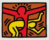 Keith Haring, Pop Shop IV: one plate, 1989, Screenprint in colors, on wove paper, with full margins