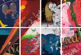 Tadanori Yokoo, Wonderland II, 1973-75, The complete set of eight lithographs in colors, on wove paper, the full sheets