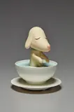 Pup Cup by Yoshitomo Nara, 2003, Injection molded plastic, offered Apr 2017
