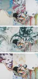 772772 ; 727x777; and 727999 by Takashi Murakami, 2015-16, Three offset lithographs in colors, on smooth wove paper, the full sheets, sold Apr 2017