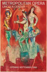 Marc Chagall, Carmen, 1967, Lithograph in colors, on Arches paper, the full sheet