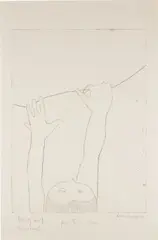 Hang On! by Louise Bourgeois, 2002, Aquatint, on Twinrocker handmade paper, with full margins, sold Oct 2017