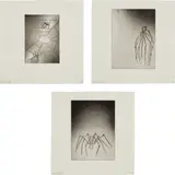 Louise Bourgeois, Ode à ma mère (Ode to My Mother): three plates, 1995, Three drypoints, on Dieu Donné paper, with full margins