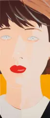Samantha by Alex Katz, 1987, Screenprint in colors, on wove paper, the full sheet, sold Oct 2017