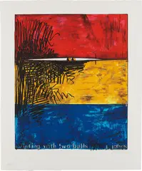 Painting with Two Balls by Jasper Johns, 1971, Screenprint in colors, on wove paper, with full margins, sold Oct 2017