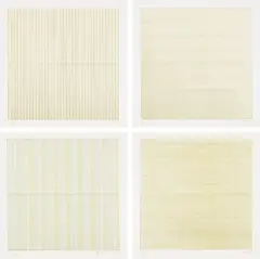 Agnes Martin, Untitled, 1998, The complete set of four lithographs in colors, on Vellum, with full margins