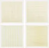 Untitled by Agnes Martin, 1998, The complete set of four lithographs in colors, on Vellum, with full margins, sold Oct 2017