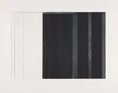 Untitled, for Five Threes by Brice Marden, 1976-77, Unique etching and aquatint, on Stonehenge paper, with full margins, sold Oct 2017