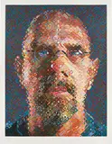 Chuck Close, Self-portrait, 2007, Screenprint in colors, on Saunders Waterford HP paper, with full margins