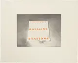 Ed Ruscha, Twentysix Gasoline Stations, from Book Covers, 1970, Lithograph in colors, on Arches paper, with full margins