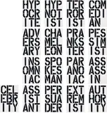 Christopher Wool, Black Book, 1989, Hardcover book, with 17 text images, on smooth wove paper, the full sheets, bound (as issued),