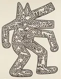 Keith Haring, Dog, 1985-86, Lithograph, on Rives BFK paper, with full margins