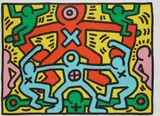 Keith Haring, Untitled, 1985, Screenprint in colors, on Rives BFK paper, with full margins