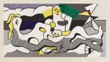 Roy Lichtenstein, At the Beach, from Surrealist series, 1978, Lithograph in colors, on Arches 88 paper, with full margins