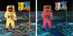 Andy Warhol, Moonwalk, 1987, Unique screenprint in colors, on Lenox Museum Board, the full sheet,