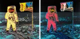 Moonwalk by Andy Warhol, 1987, Unique screenprint in colors, on Lenox Museum Board, the full sheet,, sold Oct 2017