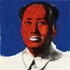 Mao by Andy Warhol, 1972, Screenprint in colours, on Beckett High White paper, the full sheet,, sold Oct 2017
