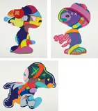 Kaws, No One's Home; Stay Steady; and The Things That Comfort, 2015, The complete set of three screenprints in colors, on Saunders Waterford paper, with full margins
