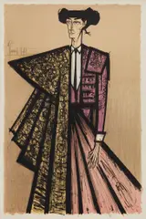 Bernard Buffet, Escamillo, 1967, Lithograph in colors, on wove paper, with full margins