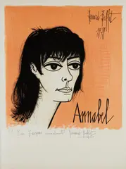 Annabel, by Charles Sorlier by Bernard Buffet, 1979, Lithograph in colors, on Arches paper, with full margins, offered Oct 2017