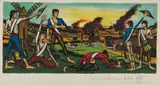 Bernard Buffet, La bataille de Valmy (The Battle of Valmy), 1978, Lithograph in colors, on Arches paper, with full margins