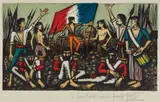 Bernard Buffet, La prise des Tuileries (The Capture of the Tuileries), 1978, Lithograph in colors, on Arches paper, with full margins