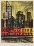 Bernard Buffet, New York, Coca-Cola, 1986, Lithograph in colors, on Arches paper, with full margins