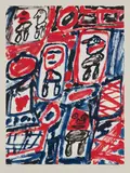 Jean Dubuffet, Site avec five personnages (Site with Five Characters)