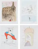 After 50 Years of Surrealism by Salvador Dalí, 1974, The complete set of 12 etchings with stencil hand-coloring, on Velin d'Arches paper, with full margins, each contained i, sold Oct 2017