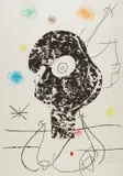 Joan Miró, Emehpylop (Cyclops), 1968, Etching, drypoint and cement print in colors, on Madeure rag paper, the full sheet