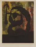 Joan Miró, Tête flèche (Arrow Head), 1968, Aquatint in colors with carborundum, on Arches paper, with full margins