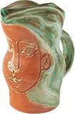 Pablo Picasso, Woman’s Face (Visage de femme), 1953, White earthenware turned pitcher, with decoration in engobes and knife engraving under partial brushed glaze