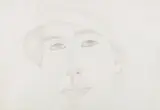 Alex Katz, The Red Cap, 1989, Drawing in graphite, on Arches paper