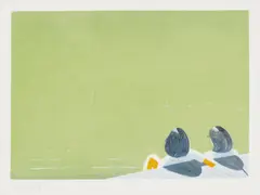 Alex Katz, Harbor, 2006, Aquatint in colors, on Cartiere Magnani Carona paper, with full margins,